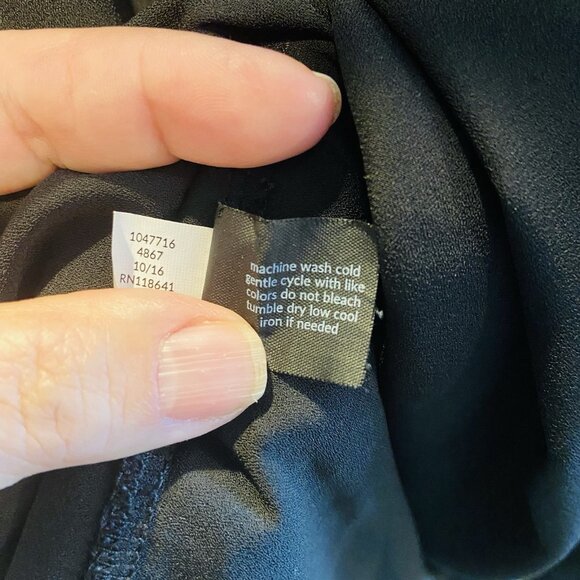 Lane Bryant Black Peasant Style Top SZ 26/28 Boho/Tunic Peplum Off/On Shoulder - Picture 7 of 9